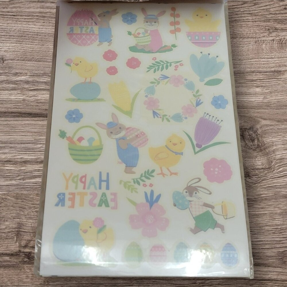 Spritz Easter Egg Tattoos 4 Sheets Decorating Bunny Chick Flower Wreath Pastel - Picture 2 of 4